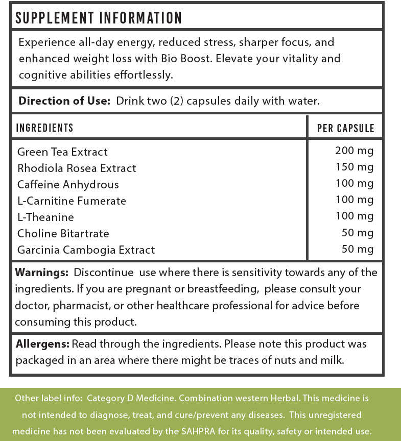 Bio Boost Body Balance - 60 Caps